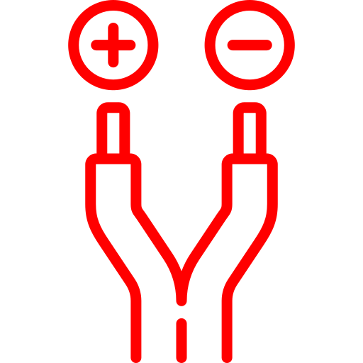 An icon depicting a wire